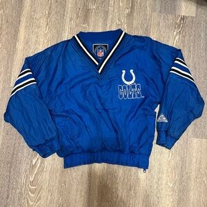 NFL Vintage Indianapolis Colts pullover windbreaker Jacket Kids Size 6